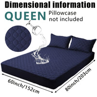 Waterproof Mattress Protector，Machine Washable Fitted Sheet，Anti-slip and Anti-stain Protection，More Sizes Optional，Christmas Home Decor