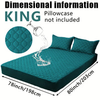 Waterproof Mattress Protector，Machine Washable Fitted Sheet，Anti-slip and Anti-stain Protection，More Sizes Optional，Christmas Home Decor