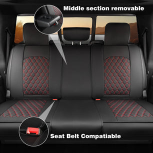 Ford F150 Seat Covers Custom Fit for 2009 to 2025 Ford F150 Seat Covers Custom Fit for 2009 to 2025 - Black / 2 PCS Front Seat - YOTRUTH