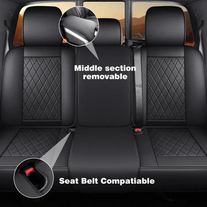 Yotruth Seat Covers for 2015-2024 Ford F150 SuperCrew & 2017-2024 F250/F350/F450 Super Duty Crew Cab Yotruth Seat Covers for 2015-2024 Ford F150 SuperCrew & 2017-2024 F250/F350/F450 Super Duty Crew Cab - Black / Front Seats - YOTRUTH