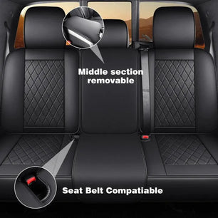 Yotruth Seat Covers for 2015-2024 Ford F150 SuperCrew & 2017-2024 F250/F350/F450 Super Duty Crew Cab Yotruth Seat Covers for 2015-2024 Ford F150 SuperCrew & 2017-2024 F250/F350/F450 Super Duty Crew Cab - Black / Front Seats - YOTRUTH