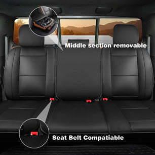 Yotruth Seat Covers for 2007-2025 Chevy Silverado/GMC Sierra 1500 Crew Cab & 2015-2025 Chevrolet /GMC 2500HD/3500HD|Full Set for Truck |Front & Rear, Black Yotruth Seat Covers for 2007-2025 Chevy Silverado/GMC Sierra 1500 Crew Cab & 2015-2025 Chevrolet /GMC 2500HD/3500HD|Full Set for Truck |Front & Rear, Black - Silverado(14-18)1500&(15-19)2500HD/3500HD Crew Cab - YOTRUTH