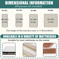 Waterproof Mattress Protector，Machine Washable Fitted Sheet，Anti-slip and Anti-stain Protection，More Sizes Optional，Christmas Home Decor