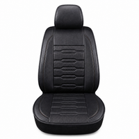 YOTRUTH Luxury Faux Leather Car Seat Covers Full Set, Universal Fit for Toyota Camry Corolla Honda Civic, Breathable Spill-Proof Cushion with Airbag Compatibility