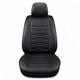YOTRUTH Luxury Faux Leather Car Seat Covers Full Set, Universal Fit for Toyota Camry Corolla Honda Civic, Breathable Spill-Proof Cushion with Airbag Compatibility