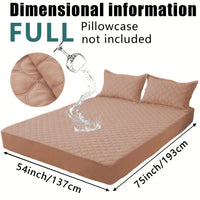 Waterproof Mattress Protector，Machine Washable Fitted Sheet，Anti-slip and Anti-stain Protection，More Sizes Optional，Christmas Home Decor