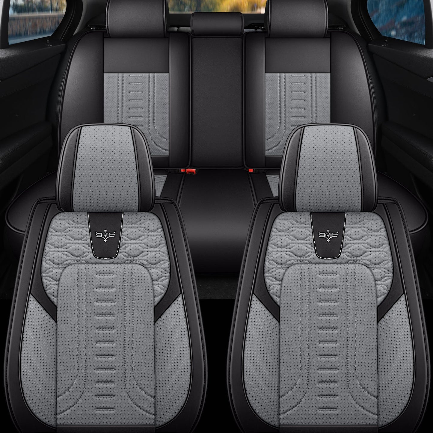 2&5-Seat Car Seat Covers, Full Coverage All-Season Car Seat Cushions, Auto Accessories, Vehicle Interior Upgrade, Stylish Car Covers, Soft Cushioning, Easytoclean Material, Longdistance Drivers, Christmas gift