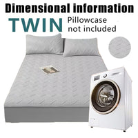 Soft Quilted Mattress Cover, Breathable Mixed Filling Thickened Pad, Without Pillowcase, Bedroom Essentials, Decorative Pad, Elegant Mattress Cover, High-Quality Stitching, Breathable Fabric, Plush Bedding, Fitted Mattress, Allergy Patients