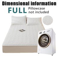 Soft Quilted Mattress Cover, Breathable Mixed Filling Thickened Pad, Without Pillowcase, Bedroom Essentials, Decorative Pad, Elegant Mattress Cover, High-Quality Stitching, Breathable Fabric, Plush Bedding, Fitted Mattress, Allergy Patients