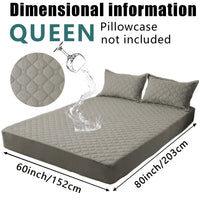 Waterproof Mattress Protector，Machine Washable Fitted Sheet，Anti-slip and Anti-stain Protection，More Sizes Optional，Christmas Home Decor