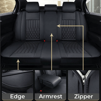 Premium Napa Fabric Waterproof Seat Covers - Year-Round Comfort for Honda, Toyota, and More. Ideal for Sedans and SUVs with Full Protection and Stylish Design for Road Adventures