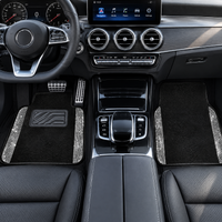 YOTRUTH Crystal Rhinestone Car Floor Mats (4 Pcs) - Luxury Bling Universal Auto Carpets for Women