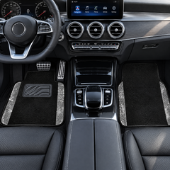 YOTRUTH Crystal Rhinestone Car Floor Mats (4 Pcs) - Luxury Bling Universal Auto Carpets for Women