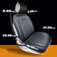 Nappa Fabric Luxury Waterproof Car Seat Covers - All-Season Cushion Fit for Honda Civic, Toyota Camry, Corolla, and More. Perfect for Sedans and SUVs with Front and Rear Protection - Enhanced Comfort and Style for Road Trips