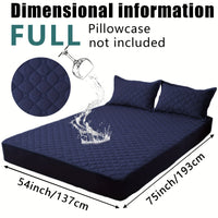 Waterproof Mattress Protector，Machine Washable Fitted Sheet，Anti-slip and Anti-stain Protection，More Sizes Optional，Christmas Home Decor