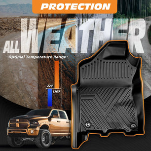 Yotruth Floor Mats for 2013-2018 Dodge Ram 1500/2500/3500 Crew Cab & 2019-2024 Ram 1500 Classic Crew Cab Yotruth Floor Mats for 2013-2018 Dodge Ram 1500/2500/3500 Crew Cab & 2019-2024 Ram 1500 Classic Crew Cab - Default Title - YOTRUTH