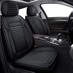 LINGVIDO Universal Car Seat Covers | Nappa Leather, Black