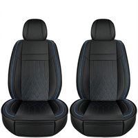 YOTRUTH Luxury Nappa-Feel Seat Cover Set - Waterproof & Airbag Compatible for 5-Seat Cars & SUVs