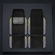 YOTRUTH Crystal Rhinestone Car Floor Mats (4 Pcs) - Luxury Bling Universal Auto Carpets for Women